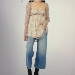 Free People Heavenly Lace Tunic S